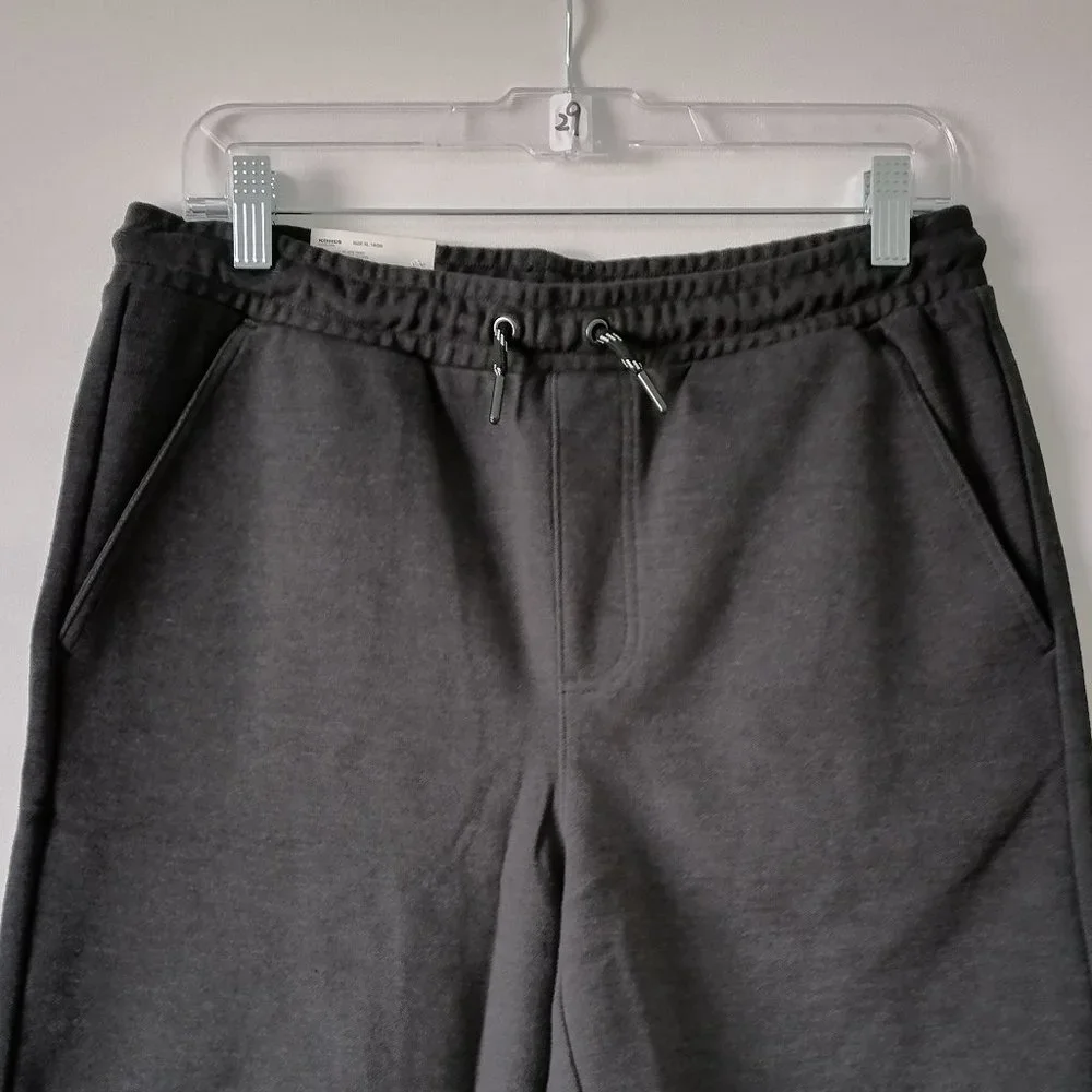 NWT Sonoma Boys Black Stretch Knit Jogger Shorts Size XL 18/20